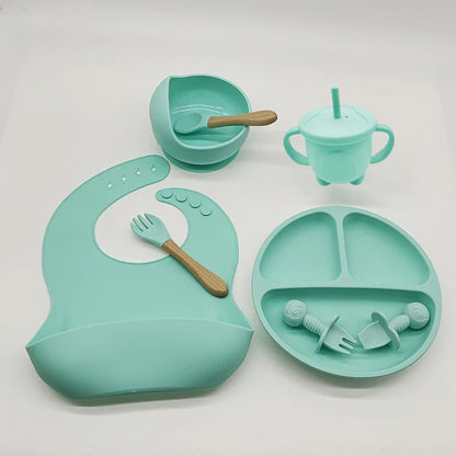 Baby Silicone Feeding Tableware Set