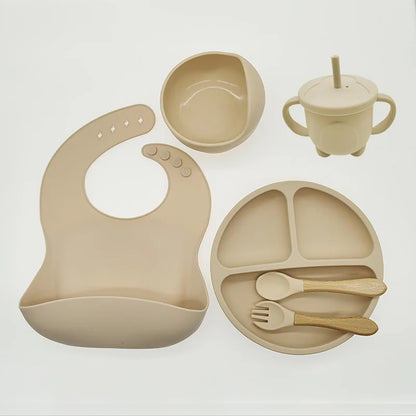 Baby Silicone Feeding Tableware Set